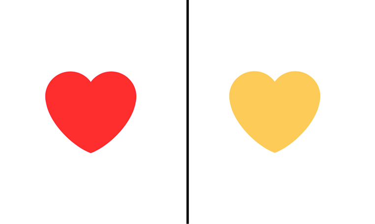 heart color comparison